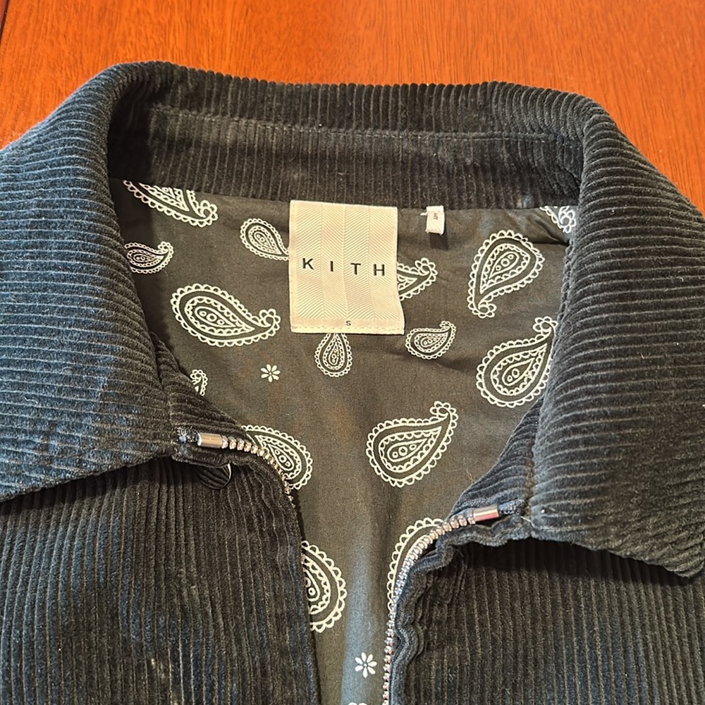 Forest green corduroy Kith trucker jacket